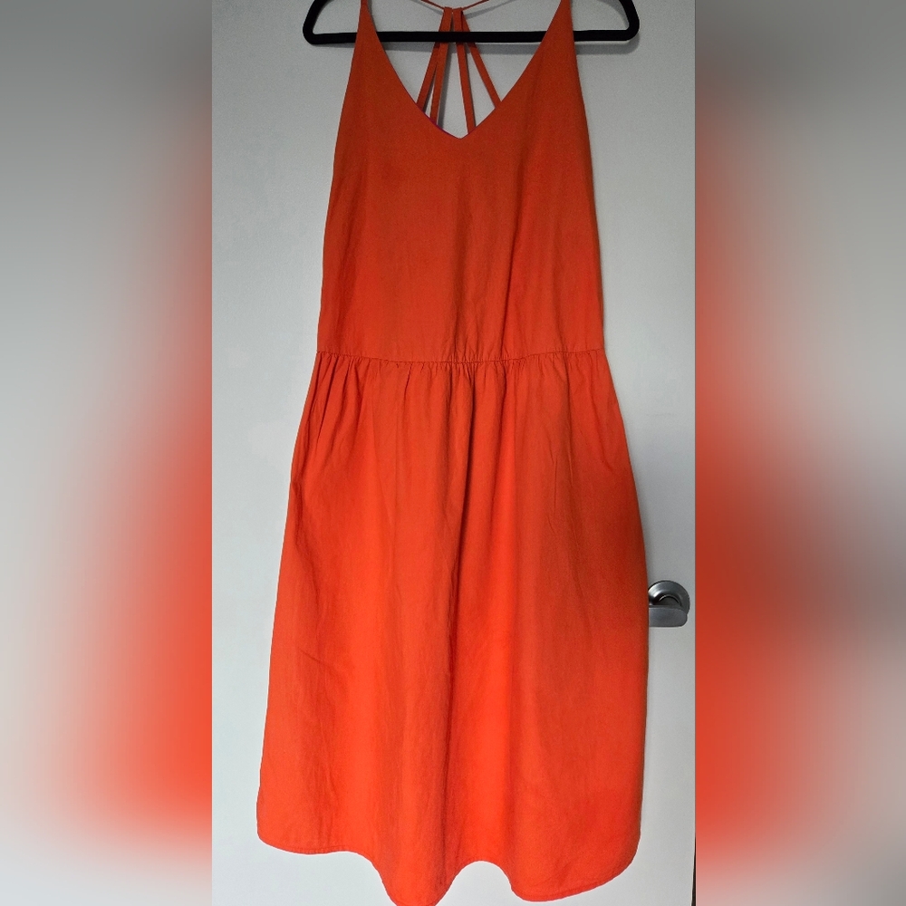 Orange Cotton Dress